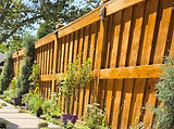Utah landscaping - wood fencing
