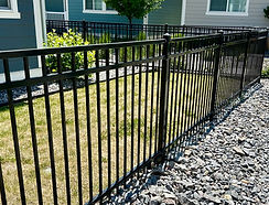 Utah landscaping - wrought iron fence