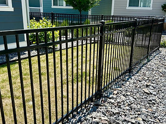 Metal wrought iron fencing